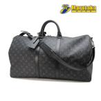 【 ルイヴィトン 】LOUIS VUITTON キーポルバンドリエール55 バッグ M40605 モノグラム エクリプス 中古 26-4-2 逸品質屋 丸高
