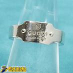 [ Gucci серебряное кольцо ] примерно 7.6g #18 примерно 17 номер 925 SV tray do Mark Logo plate мужской аксессуары GUCCI б/у 