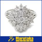 送料無料 Pt900 ダイヤモンド リング 10号 プラチナ 指輪 a15k33-2 逸品質屋 丸高