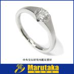 送料無料 プラチナ 0.510ct ダイヤモンド リング 10号 Pt900 指輪 中央宝石研究所 鑑定書付 ソリティア a18r643 逸品質屋 丸高