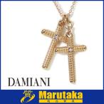 送料無料 DAMIANI 750PG メトロポリタン ネックレス ダブル クロス ピンクゴールド ダイヤモンド Metropolitan ダミアーニ