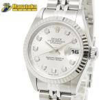ROLEX 69174G 保証書 デイトジャスト 自動巻 10PD ロレックス レディース SS WG K18 1997年 シルバー T番 逸品質屋 尼崎