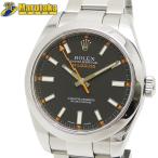 ROLEX ミルガウス 116400 日ロレOH オレンジ SS メンズ ロレックス 2008年 保証書 ギャランティ 逸品質屋 丸高 尼崎
