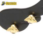  перо type серьги желтое золото 1.22g перо узор дизайн K18 симпатичный женский замечательная вещь ломбард круг высота Amagasaki город Hyogo префектура 