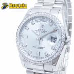 ROLEX アイスブルー デイデイト 36 118346 Pt950 プラチナ 日ロレOH 無垢 メンズ ダイヤベゼル ギャランティ 保証書 逸品質屋 尼崎