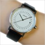 エービーアート a.b.art 腕時計 SERIES O O-101(W) ホワイト文字盤 41mm ブラック カーフレザーベルト クォーツ