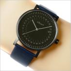 エービーアート a.b.art 腕時計 SERIES O O-O202BL ブラック文字盤 41mm ネイビー カーフレザーベルト クォーツ