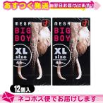 男性向け避妊用コンドーム オカモト メガビッグボーイ(MEGA BIG BOY)(XLサイズ) 12個入り x2個セット :ネコポス送料無料
