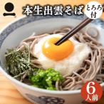 年越しそば お歳暮 御歳暮 年越し蕎麦 ギフト 出雲そば 生そば 6人前 大和芋とろろ付き 【本生そばとろろ】 そばつゆ付き ギフト 送料無料（一部地域を除く）
