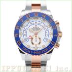 中古 ロレックス ROLEX ヨットマスターII 116681 ランダムシリアル ホワイト メンズ 腕時計