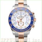 中古 ロレックス ROLEX ヨットマスターII 116681 ランダムシリアル ホワイト メンズ 腕時計