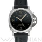 中古 パネライ OFFICINE PANERAI ルミノール 1950 3デイズ GMT アッチャイオ PAM01320 U番(2018年製造) ブラック メンズ 腕時計