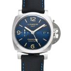 中古 オフィチーネパネライ OFFICINE PANERAI ルミノール GMT PAM01033 W番(2020年製造) ブルー メンズ 腕時計