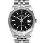 中古 ロレックス ROLEX デイトジャスト 36 126200 ランダムシリアル ブライトブラック メンズ 腕時計