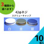42ネジキャップ 10個入り ジャム瓶 調味料びん ガラス瓶 ネコポス対応 保存瓶 はちみつ容器 果実酒びん キャップ フタ スクリュー 密封