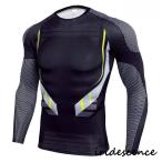 コンプレッションインナー メンズ 加圧 シャツ コンプレッションウェア 長袖 冷感 コンプレッション スポーツ トレーニングウェア