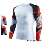 コンプレッションウェア メンズ 加圧シャツ 加圧インナー 着圧 ロングTシャツ トレーニング ランニングウエア 冷感 軽量 ストレッチ 吸汗 速乾