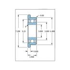 ミネベア ボール・ベアリング DDLF-630ZZ フランジ付 ステンレス 3x6x2.5mm