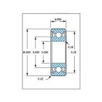 ミネベア ボール・ベアリング DDR-1030ZZ ステンレス 3x10x4mm