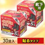 カイロ 貼る (2個セット)貼るくつ下用 黒色 （15足×2セット） アイリスオーヤマ