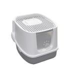 ツードア猫トイレ グレー SR-TCT01-GY イー・エム・エー