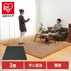 ホットカーペット 3畳 235×195 電気カーペット 本体 3帖 グレー ホットマット ラグ WHC-305 ワタナベ工業