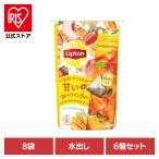 ショッピングはちみつ紅茶 リプトン フルーツインティー ピーチ・ストロベリー＆マンゴー ティーバッグ 8袋×6個 キーコーヒー