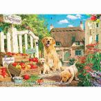 ゴールデンレトリバー りんご 500ピース ジグソーパズル 500ピース 子犬とアップルガーデン 500-325 アップルワン