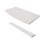 天然木 お子様ラック用 連結デスク ホワイト