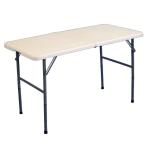 ショッピング折りたたみ テーブル PE折りたたみテーブル120cm (代引不可)