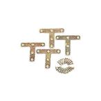 化粧板材 diy 木材 ボード用金具T字 4枚セット 手作り 留め具 収納 ボード Z-12T 金具 アイリスオーヤマ