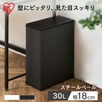 ショッピングごみ箱 ゴミ箱 おしゃれ キッチン スリム ごみ箱 30L スチールペール ダストボックス スリム シンプル コンパクト  分別 STPL-30 アイリスオーヤマ