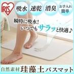 バスマット 速乾 珪藻土 足ふきマット 60×39cm Lサイズ 大判 珪藻土バスマット 足拭きマット お風呂 脱衣所 おしゃれ 吸水 防カビ 防ダニ アイリスオーヤマ