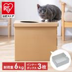 猫トイレ 猫 トイレ 大型 ペットトイレ ダンボール 上から段ボール猫トイレ 上から ネコ 旅行 災害 簡易トイレ 折り畳み 使い捨て PUDNT-430 アイリスオーヤマ