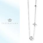 ネックレス レディース 花型 CZダイヤ（キュービックジルコニア） シルバー925 ジルコニア 紫陽花 チェーン レディス プレゼント 結婚記念日 ギフト