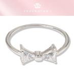 Yahoo! Yahoo!ショッピング(ヤフー ショッピング)指輪 リング レディース シルバー CZダイヤ キュービックジルコニア シルバー925 リボンリング プレゼント 記念日