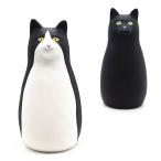 貯金箱 猫 黒 ハチワレ 黒猫 おしゃれ かわいい 陶器 日本製 焼き物 ネコ ねこ インテリア