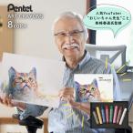  Pentel мелки ART CRAYON искусство мелки 8 -цветный набор PTAC-81340 почтовая доставка соответствует . мыс весна через взрослый ребенок картина хобби ....