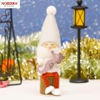 ノルディカニッセ タツノオトシゴを抱えたサンタ 干支 辰 サイレントナイト NRD120766 木製 人形 デンマーク クリスマス プレゼント ギフト 飾り 窓