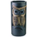 傘立て 陶器 信楽焼 傘立 黒ふくろう彫傘立 和風 屋外 傘たて 傘入れ 傘置き 玄関収納 おしゃれ