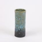 花瓶 陶器 信楽焼 花器 緑窯変寸胴花入 彩り屋