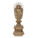 ショッピング仏像 仏像 柘植 六角台座 西立弥陀 金泥書 ４寸 ツゲ 浄土真宗本願寺派 西本願寺 西 阿弥陀如来 阿弥陀如来像 仏壇 本尊 仏様