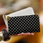 長財布 ショート L字ファスナー財布 本革 アルカン スタッズ 財布 レディース Arukan 1316650 60サイズ 1年保証 プレケア特典