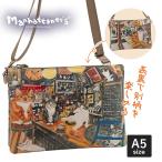 マンハッタナーズ ラッキー ミニバッグ ショルダーバッグ ティプシーフィーリング B5 斜め掛け 猫 レディース manhattaner's 071-2514 60サイズ【1年保証】