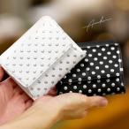 ショッピングスタッズ 二つ折り財布 本革 アルカン スタッズ 財布 レディース Arukan 1316649 60サイズ 1年保証 プレケア特典