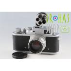 Zorki-3M + Jupiter-8M 50mm F2 Lens + Viewfinder #64770D3