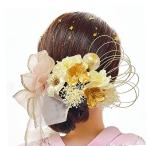 ショッピング髪飾り ピンクゴールドリボン髪飾り　成人式髪飾り　髪飾り　成人式　卒業式　卒業式髪飾り和装　和装髪飾り　