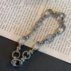 Yahoo! Yahoo!ショッピング(ヤフー ショッピング)デザインチェーンブレスレット　シルバー　