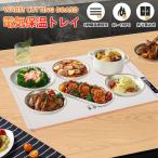 ショッピングホットプレート ホットプレート 電気保温トレイ 食品保温プレート 折りたたみ式 3段階温度設定 60℃/80℃/100℃ 食品断熱ボード フードウォーマー 収納袋付き 一年間保証