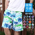 ＼2枚目899円！／接触冷感 吸汗速乾 ハーフパンツ メンズ ひざ丈 半ズボン 短パン ショートパンツ ドライ UVカット 夏 総柄 スポーツ 派手20色 父の日プレゼント